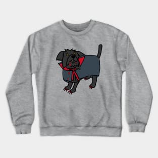 Halloween Horror Vampire Dog Crewneck Sweatshirt